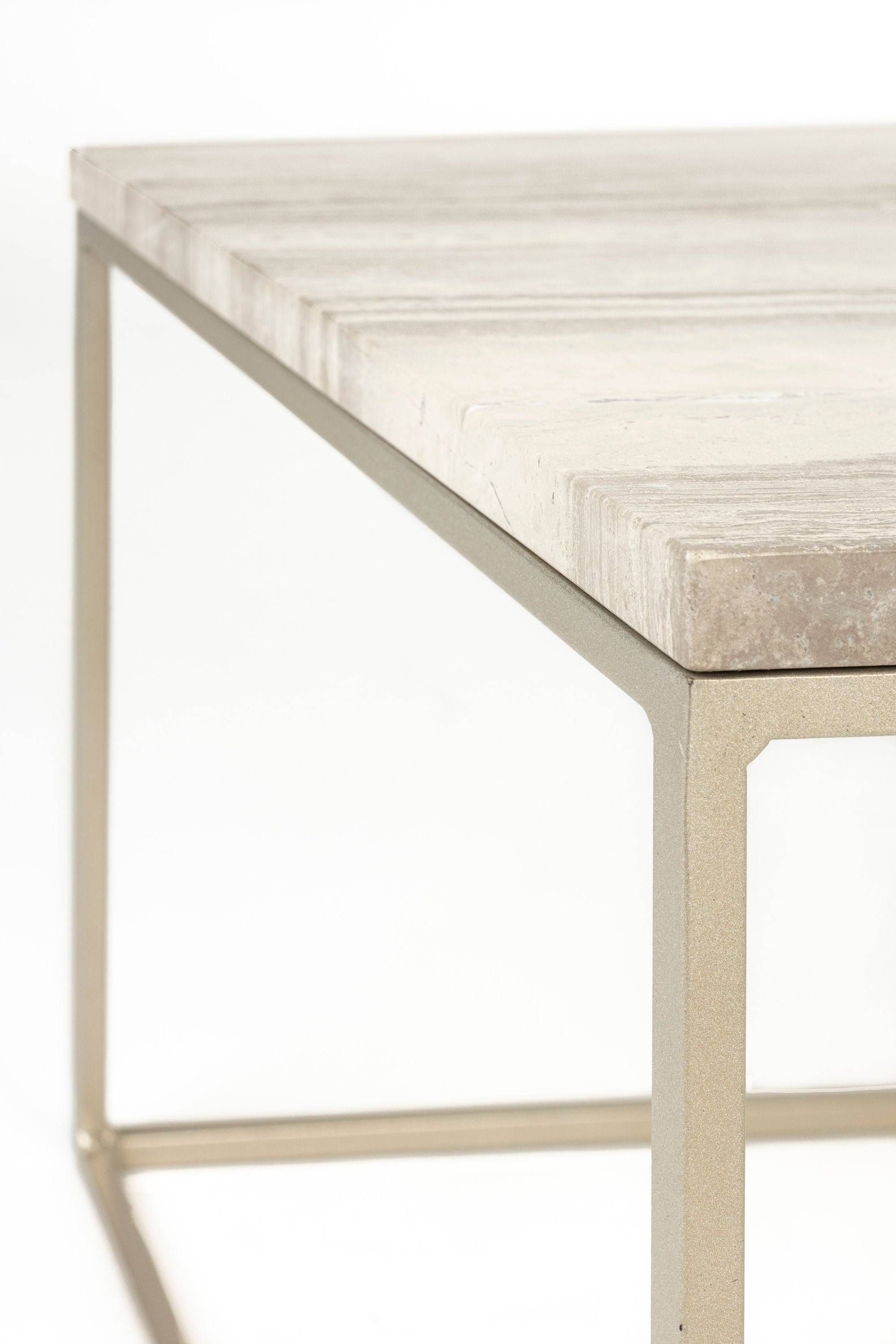 Zuiver Stray Grey Marble Rectangle Coffee Table